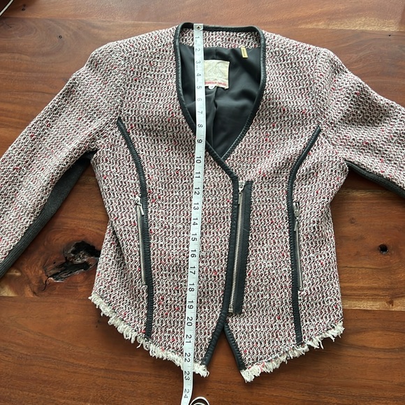 Rebecca Taylor Cropped Blazer with Leather Details - Picture 11 of 13